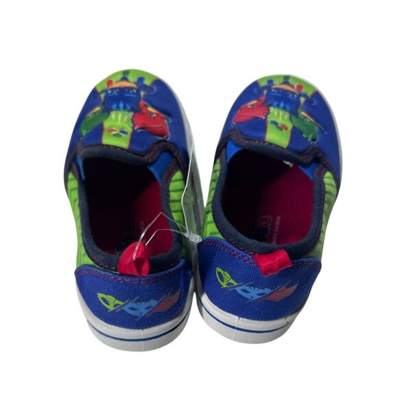 PJ Masks Shoes Boy's Size 8 Slip-On Blue & Green NWT - Picture 5 of 9
